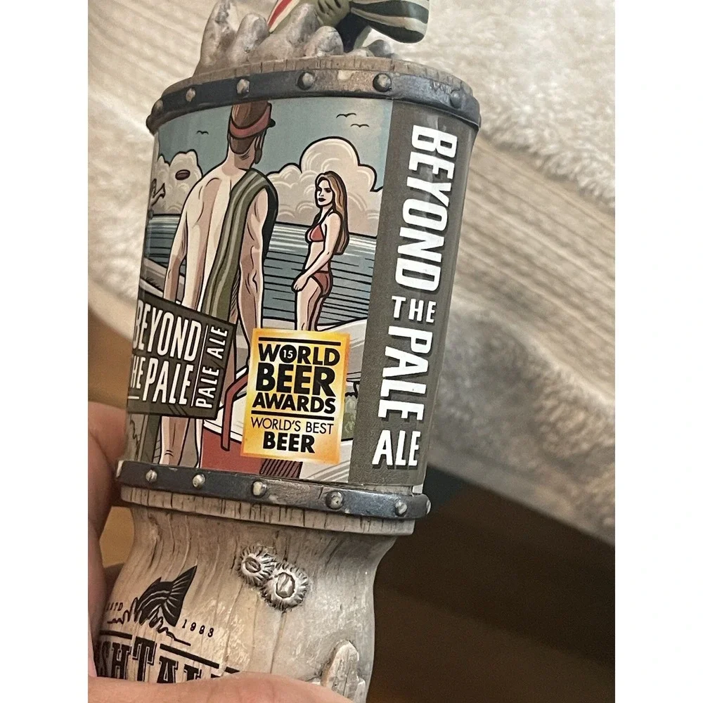 FISH TALE ALES Beyond The Pale draft beer tap handle.‎